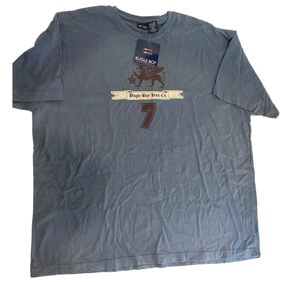 Nice New Bugle Boy Men's T-Shirt Size X-Large Blue - Picture 1 of 4
